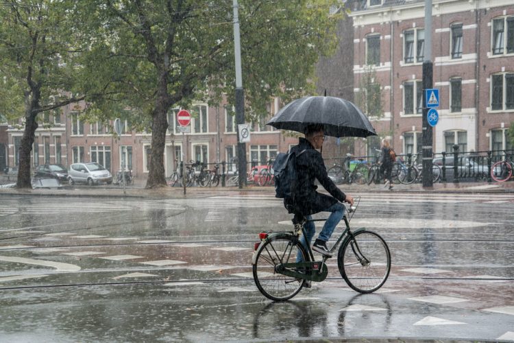 fiets regen
