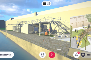 Schietbaan in Virtual Marineterrein