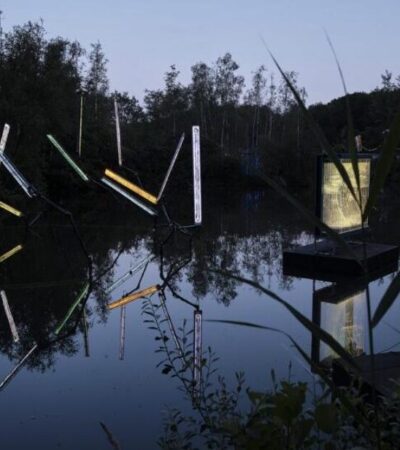 Amsterdam Light Festival Abri kunstwerk Marineterrein